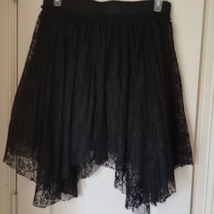 Elegant Black Lace Skirt